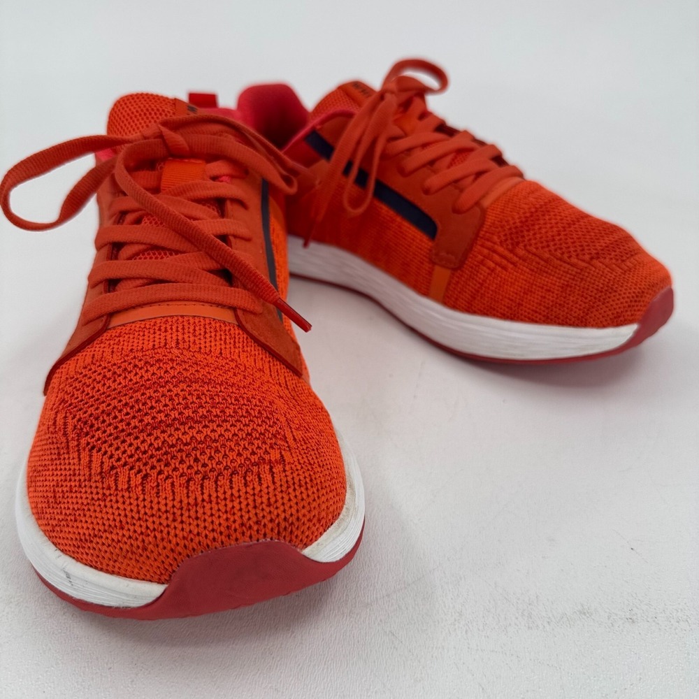 WHITIN Wide Toe Box Zero Drop MENS Orange Red Lace Up Road Running Shoes SIZE 9 - Picture 7 of 15
